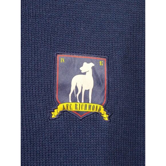 Ted Lasso Coach AFC Richmond Sweater Halloween Costume Cosplay Blue Size Large - Picture 4 of 10